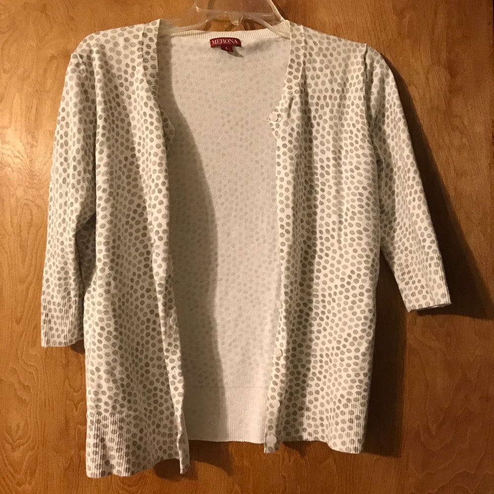 Polka Dot Merona Cardigan